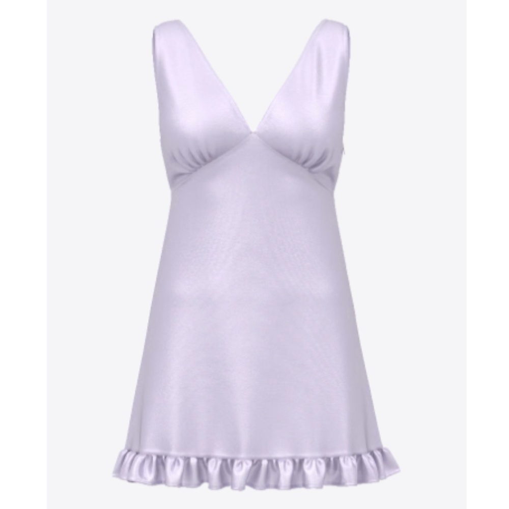 Victoria's Secret SUMMER FLING SATIN RUFFLE DRESS